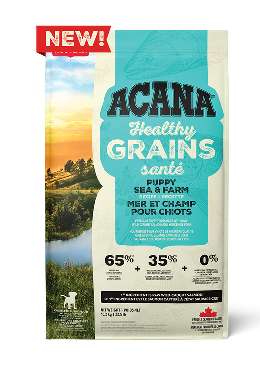 Healthy Grains, Sea to Farm Puppy Recipe